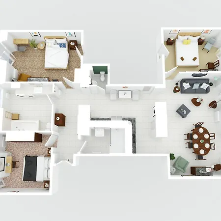 Somptueux 137m2 Vue Carre D'or Апартаменти Мантон